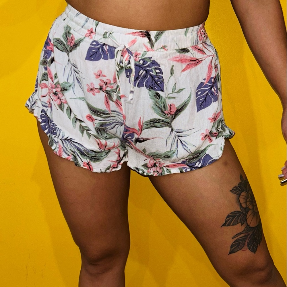 Forever21 Light Floral Pattern Shorts